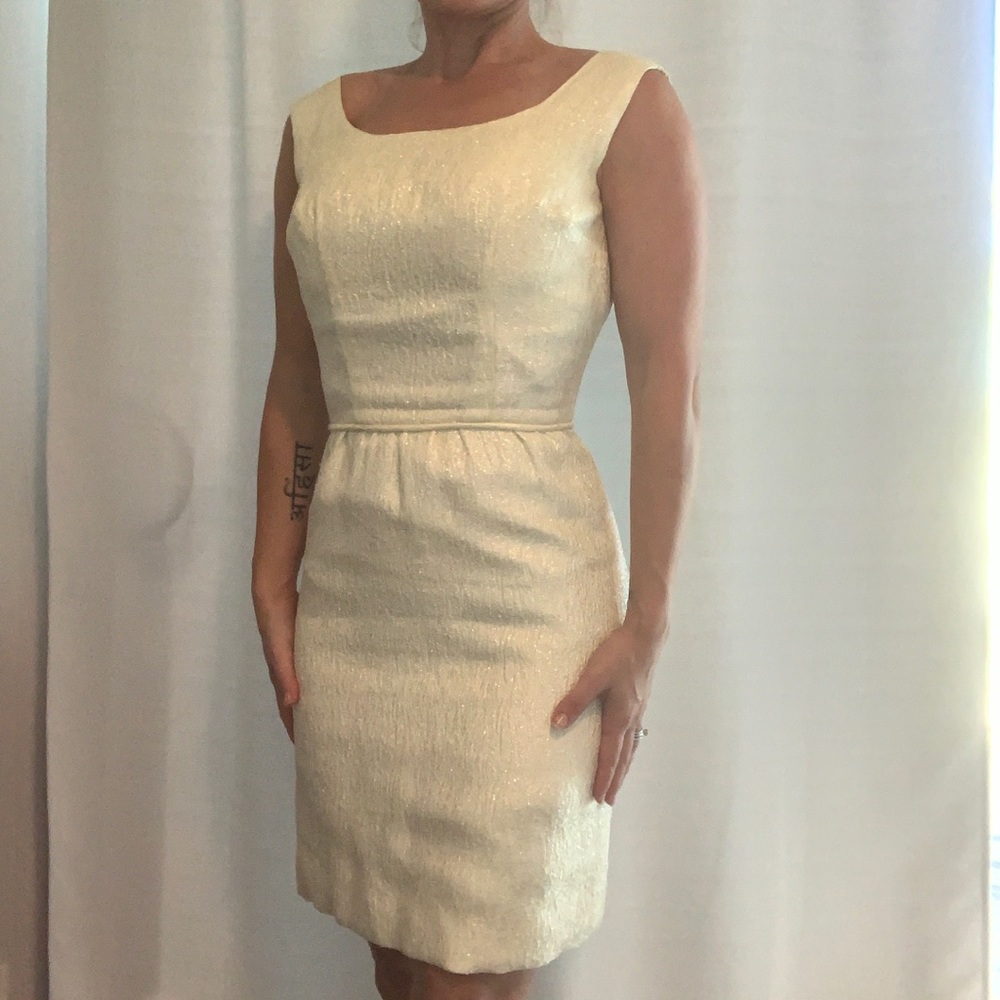 Vintage gold dress with matching jacket